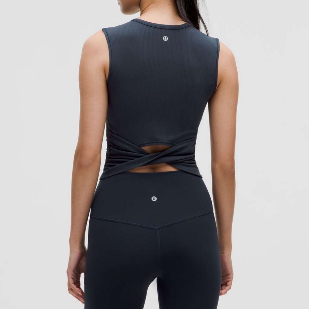 Lululemon All It Takes Back Twist Ribbed Tank Top